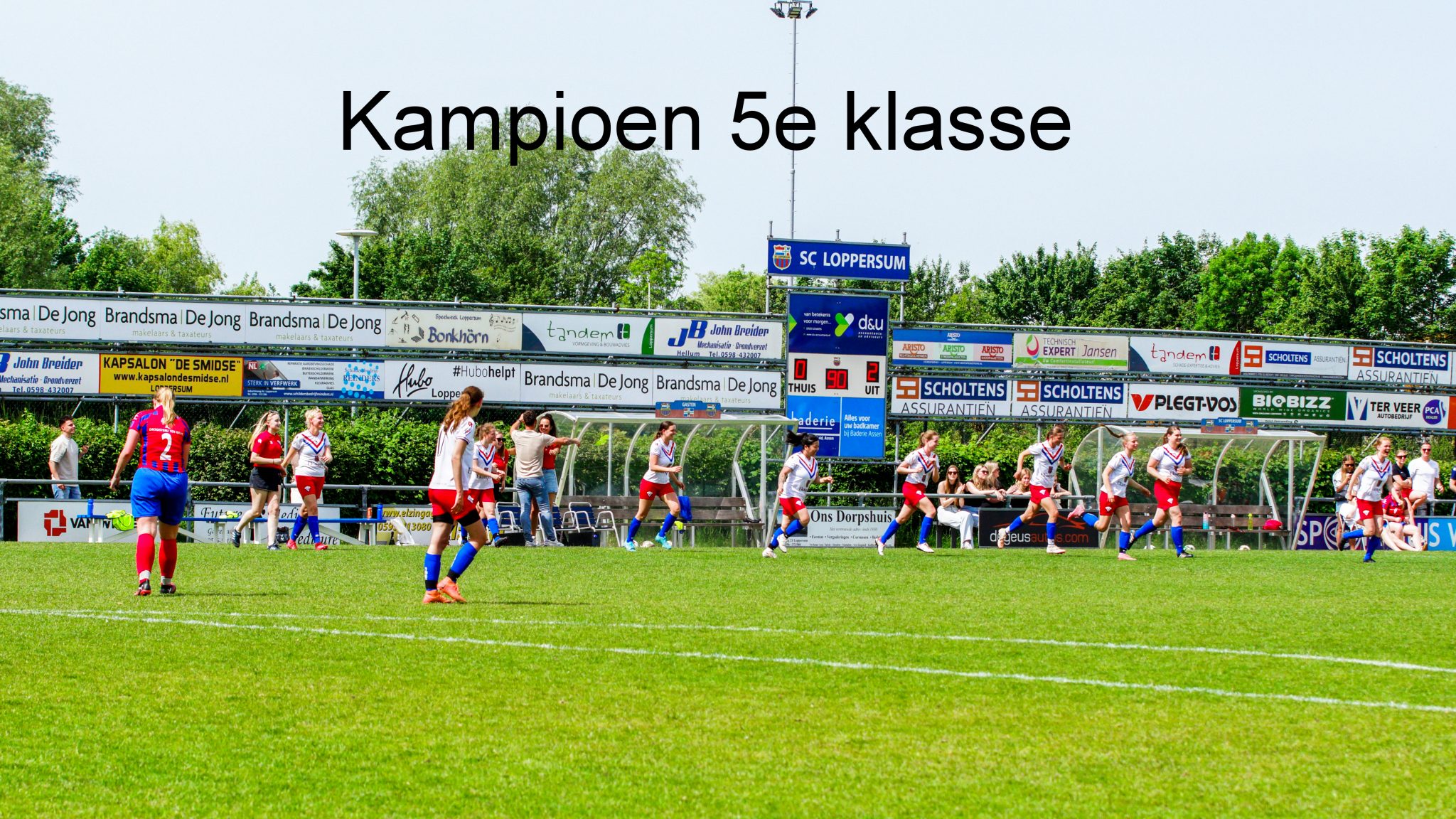 Dames Corenos kampioen 5e klasse!