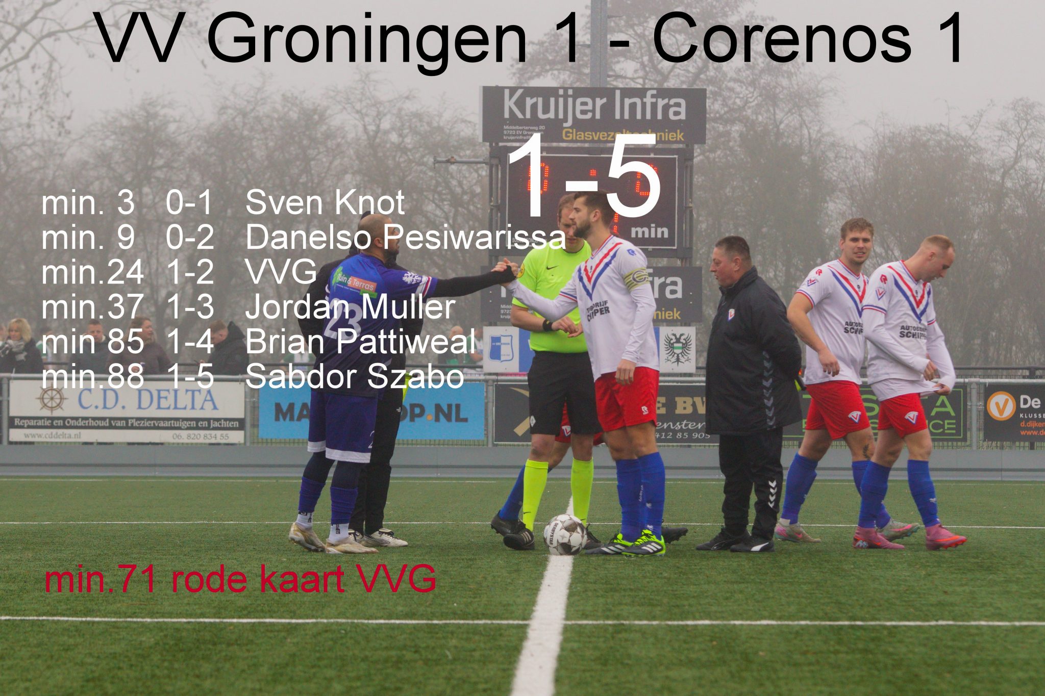 Fotoreportage vv Groningen 1 - Corenos 1